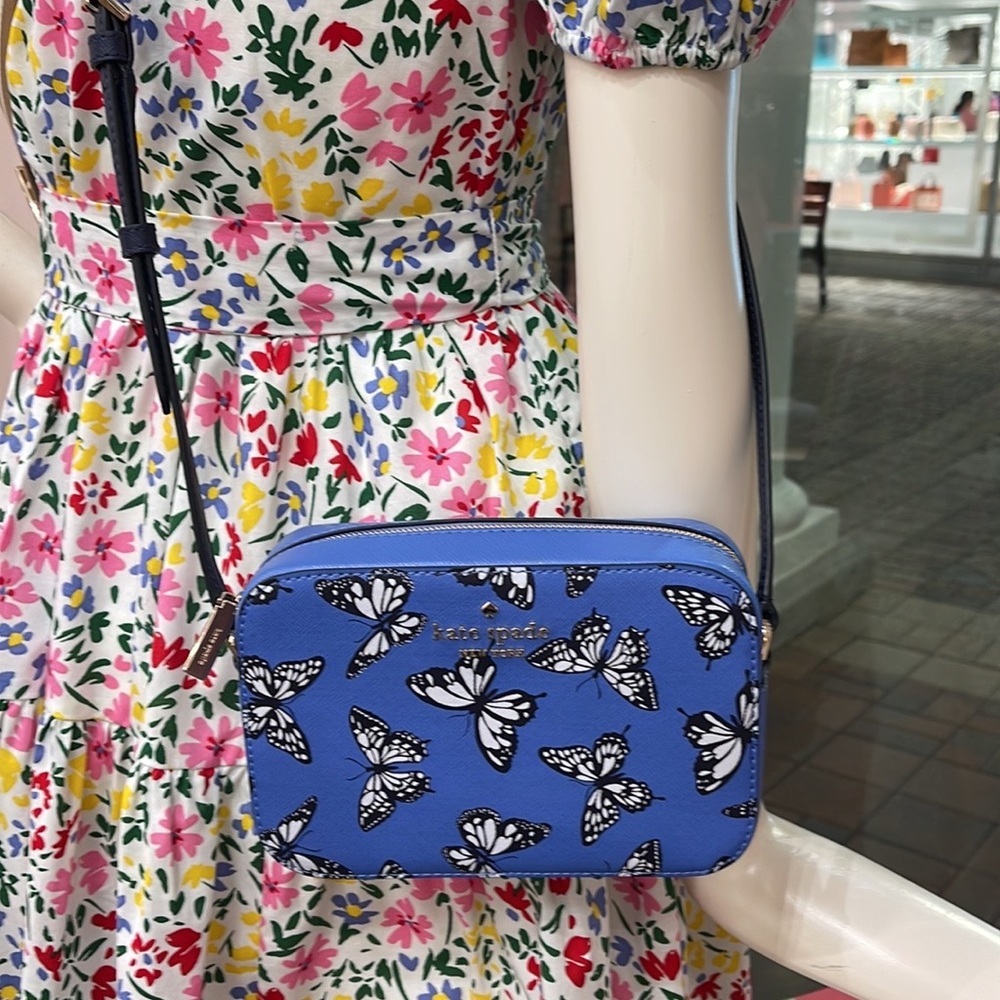 Kate Spade Staci Butterfly Sky Printed Mini Camera Bag, 
Blue Multi 
NWT - Picture 2 of 16